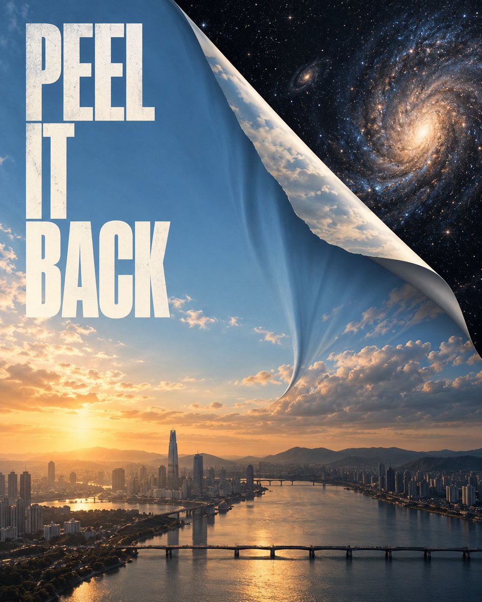 创作一张震撼眼球、让人忍不住停下滚动的超现实编辑风格广告海报，采用竖向 4:5 构图。 核心概念 选取现实中一个不可触及的元素——[天空 / 海洋 / 阴影…