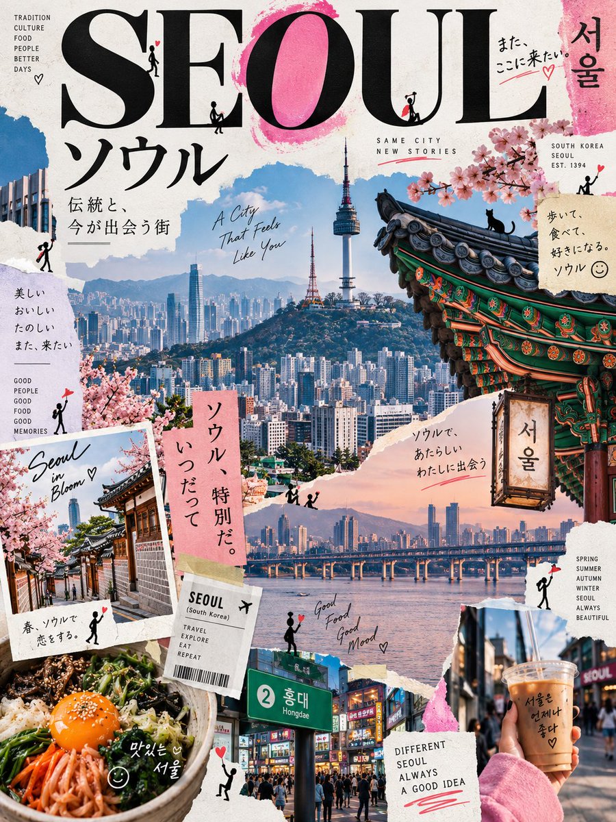 为 [LOCATION] 创作一张高端当代编辑风格的艺术海报,采用俏皮的日本设计-ZINE 风格。 格式:竖版 3:4 | 高分辨率 | 现代编辑艺术 自动选…
