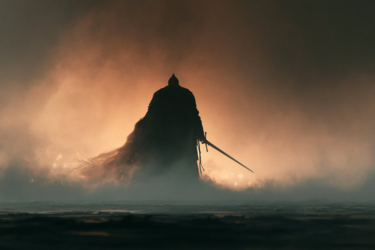 一个电影般的渲染画面，呈现[subject]被[lighting style]照亮的效果，浓雾将场景分割成富有氛围感的层次，搭配温暖的逆光、微妙发光的粒子、深邃的阴影、电影级的景…