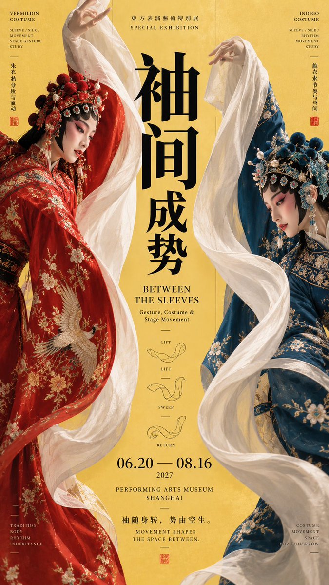 提示词： 【主题】：____ 【中文标题】：____ 【英文标题】：____ 【左侧元素】：____ 【右侧元素】：____ 【中轴内容】：____ 【夹景方式】：人物动作 /…
