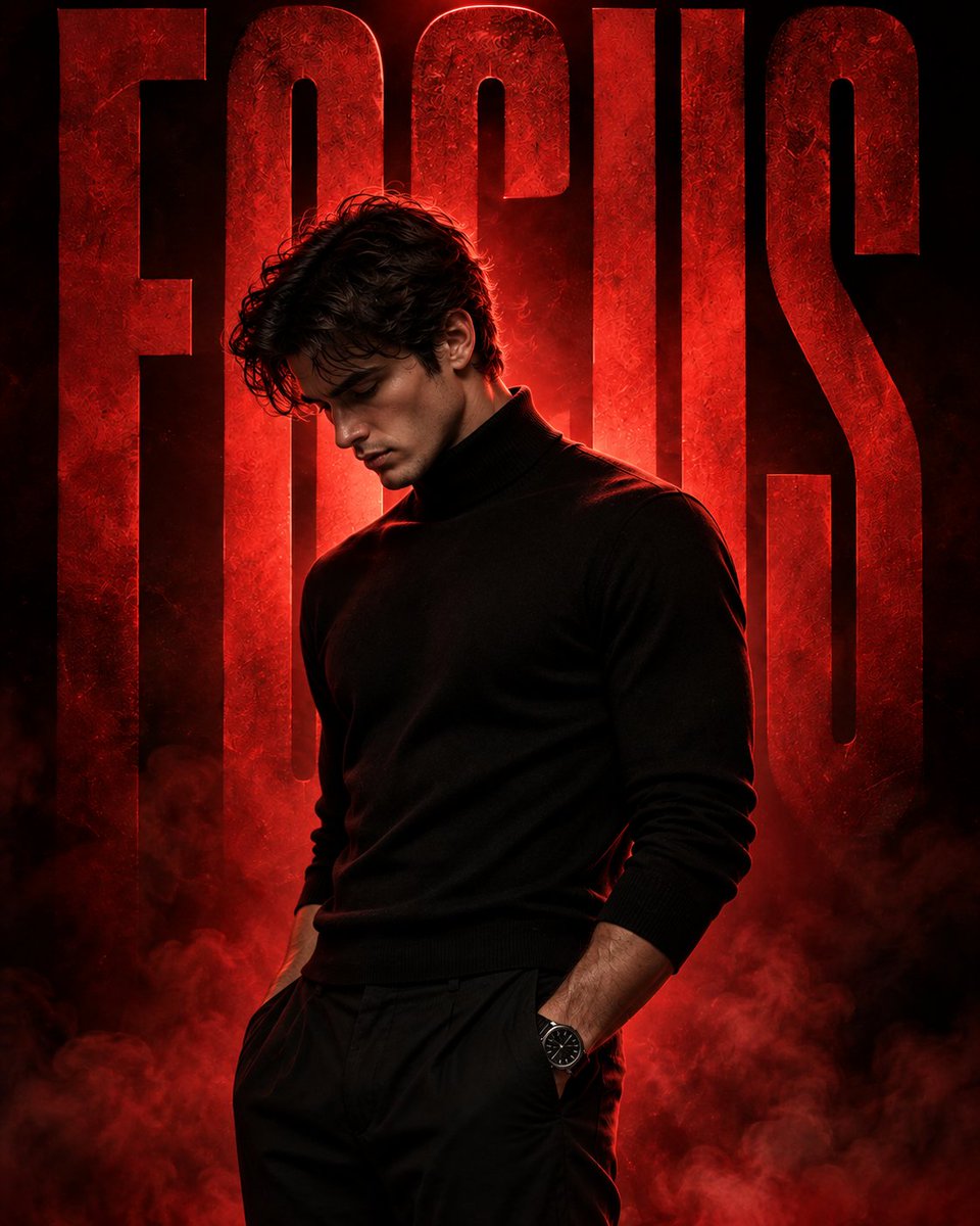 创建一个高端的电影级运动风格海报，比例为 4:5。完全按照提供的上传人物使用，保持面部、发型、表情和身份不变。上传的人物以放松的 3/4 侧身姿态站立，身体略微向左倾斜，头部自然…
