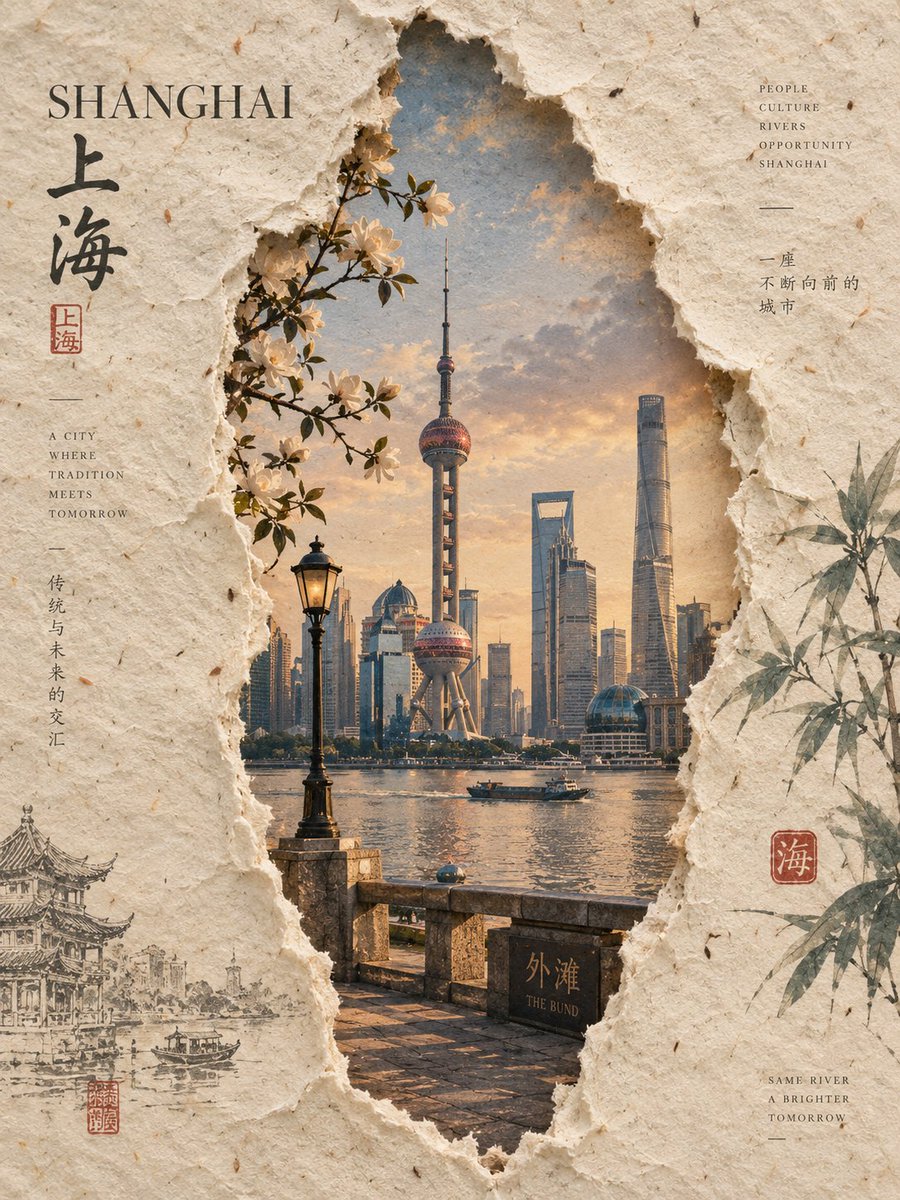 为 [国家 / 地点 / 主题] 创作一幅高端 3:4 竖版手工纸编辑艺术作品。 视觉生成 完全围绕 [国家 / 地点 / 主题] 这几个字富有创意地构建整个…