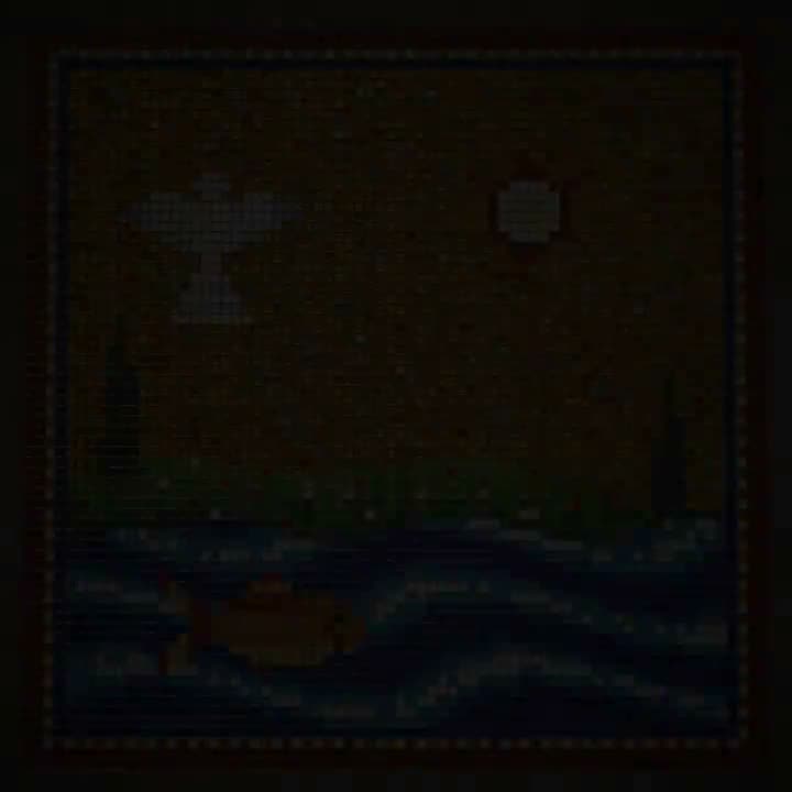 制作一个80秒的方形动画影片，作为单个HTML文件，使用WebGL2和纯JavaScript编写，不使用任何库，不含任何图片、字体或音频文件。它应当看起来像一…