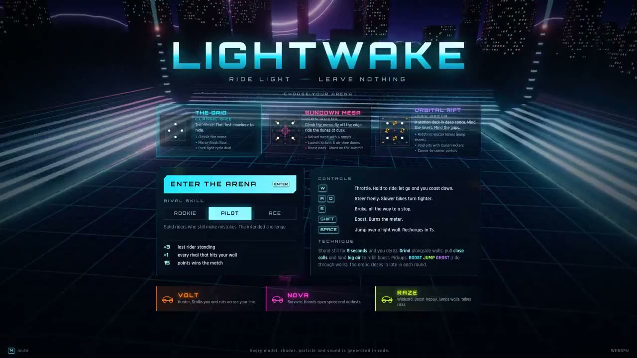 做一个 Tron 游戏。