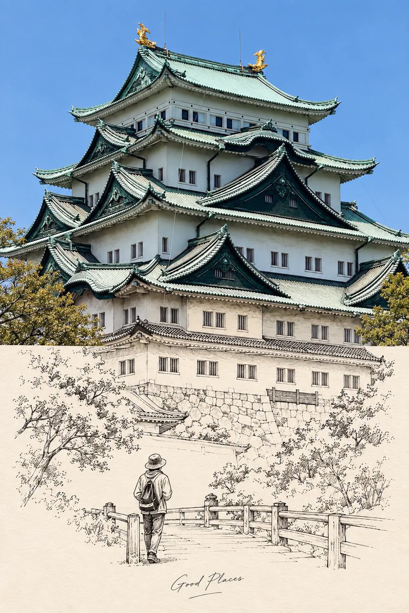 照片 × 线稿 | 实景延伸旅行海报 将上传的照片转化为一张“照片 × 线稿 | 实景延伸旅行海报”。 画布必须采用竖向 2:3 的长宽比，水平分割为两个完全…
