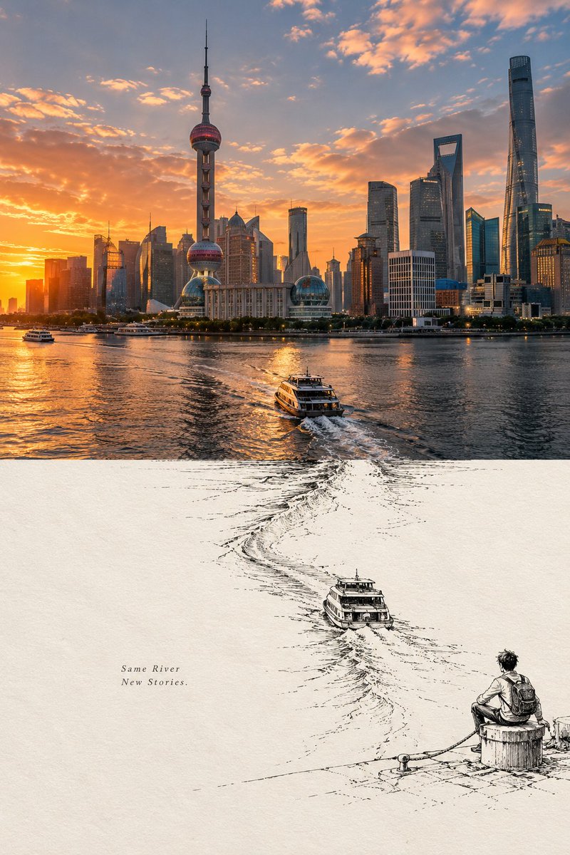 创建一张高端 2:3 纵向“摄影 × 线描”旅行编辑海报，主题为 [COUNTRY / LOCATION / SUBJECT]。 纯文生图（TEXT-TO-I…