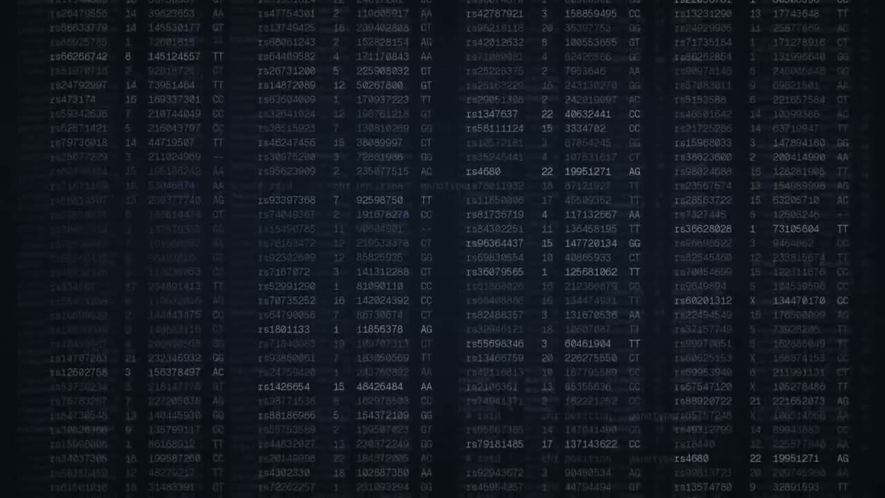 制作一个动态的15秒运动图形视频宣传片,主题为基因光谱(gene spectra),在相关处使用当前在线网站的素材。全力以赴。