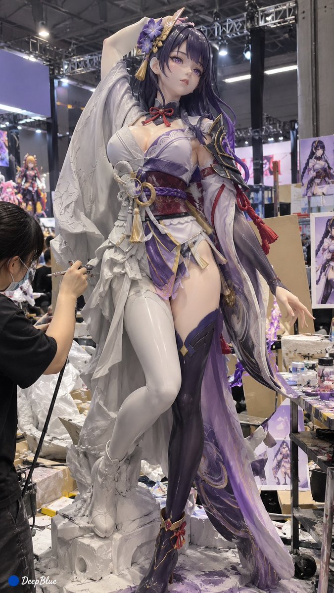 【主体】 × 展会现场喷涂 × 1:1真人等身PVC手办 × 竖版9:16随手拍照片 https://t.co/nurJIXxC4e