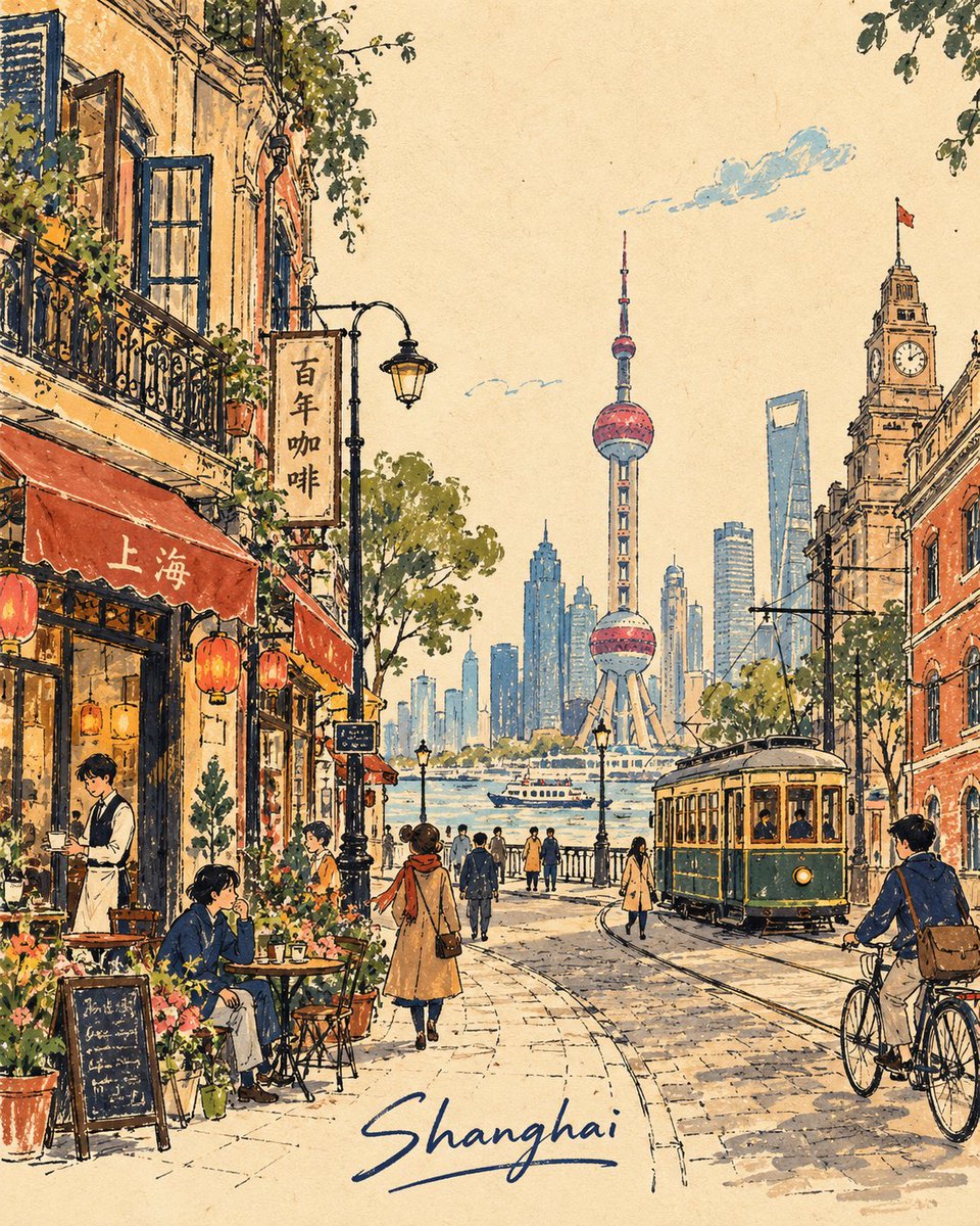 为 [COUNTRY / CITY / LOCATION / SUBJECT] 创作一幅高品质的 4:5 竖版复古手绘旅行故事书插画。 仅文生图 — 仅依据…