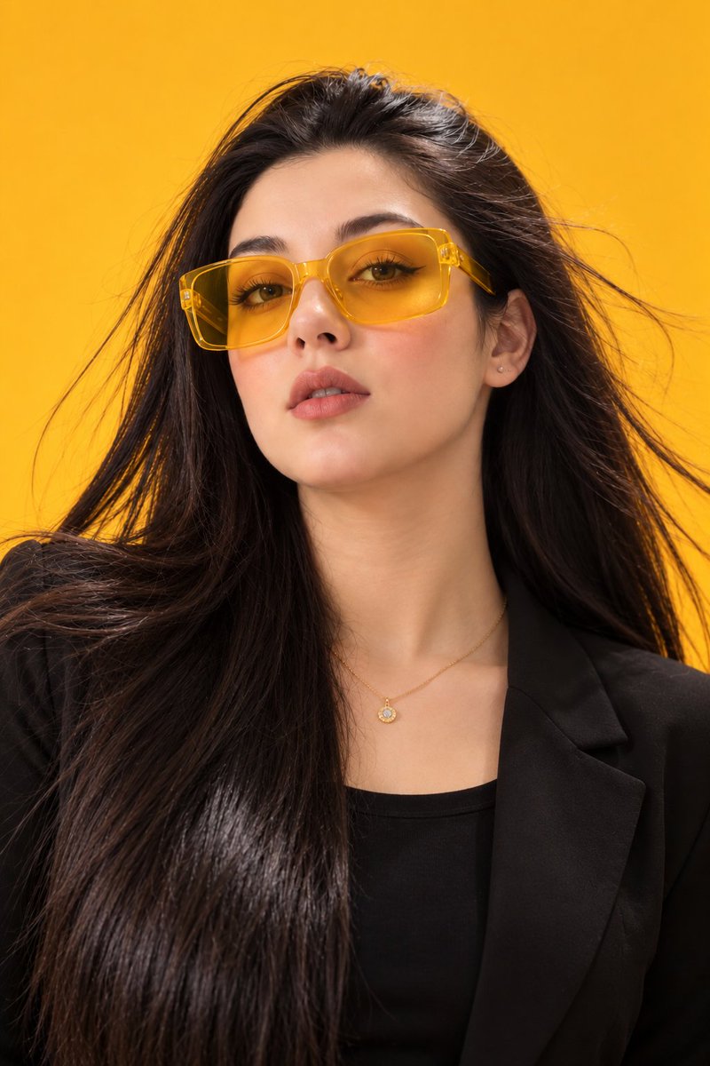 以参考图中的女性为原型，创作一张高级时尚的摄影棚专业肖像。严格锁定身份：完整保留她精确的面容、面部结构、眼睛、鼻子、嘴唇、肤色、自然的不对称感以及整体身份特征…