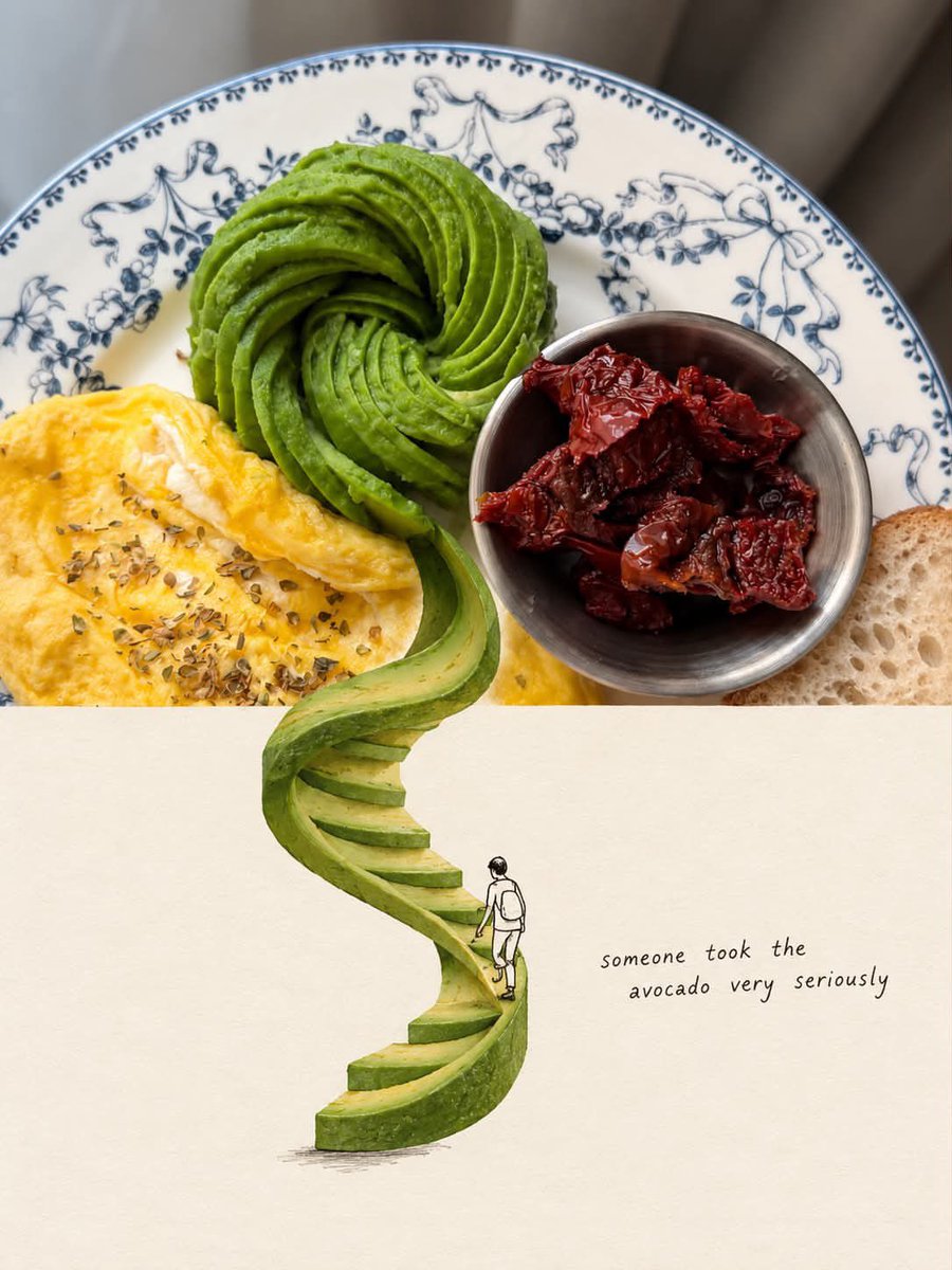 以你上传的食物照片作为主要参照,将其转化为一幅竖向 3:4 的编辑艺术海报,同时保留主体食物、其外观、构图、色彩、质感以及可辨识的细节。 上半部分保持照片级的…
