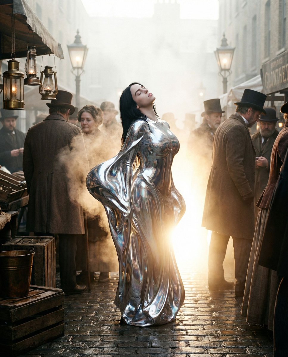 { "vibe_title_en": "Time Fracture Symphony", "master_prompt": "A wide, cinematic shot cap…