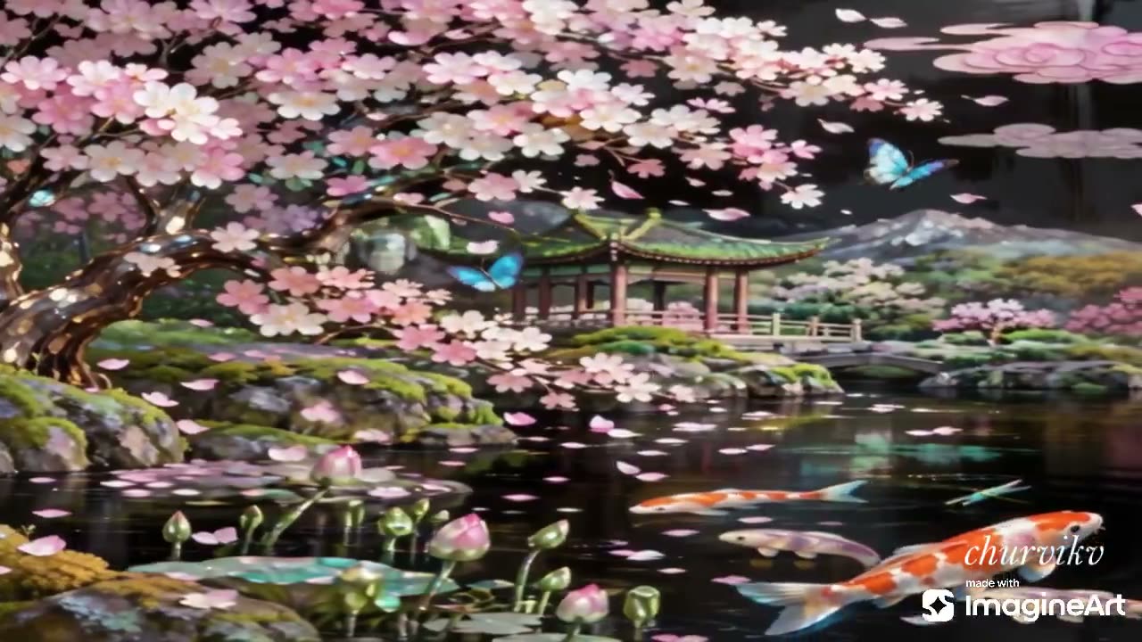 东亚传统螺钿镶嵌艺术四联画，置于光面黑色漆底之上。4 块竖向面板呈现四季景象，每季各具独特色彩搭配，同时保持统一的艺术风格。浅浮雕 3D 效果，每一片贝壳元素…