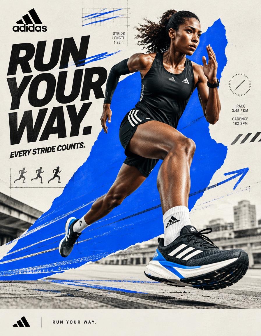品牌名称 = NIKE 担任专注于为 Instagram 和数字广告打造大胆、面向青年受众品牌内容的社交媒体艺术总监与数字拼贴艺术家。 第一阶段:概念框架 创作一幅动态数字拼贴…