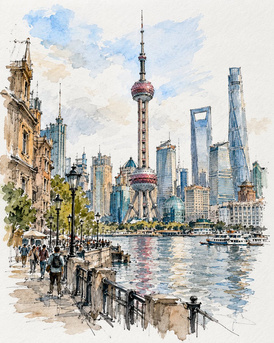 创作一幅高级感的 4:5 竖版旅行写生作品，以[国家 / 城市 / 地点 / 地标]为主题，画在一本小巧的水彩写生本上。 仅限文生图（TXT2IMG）—— 完…