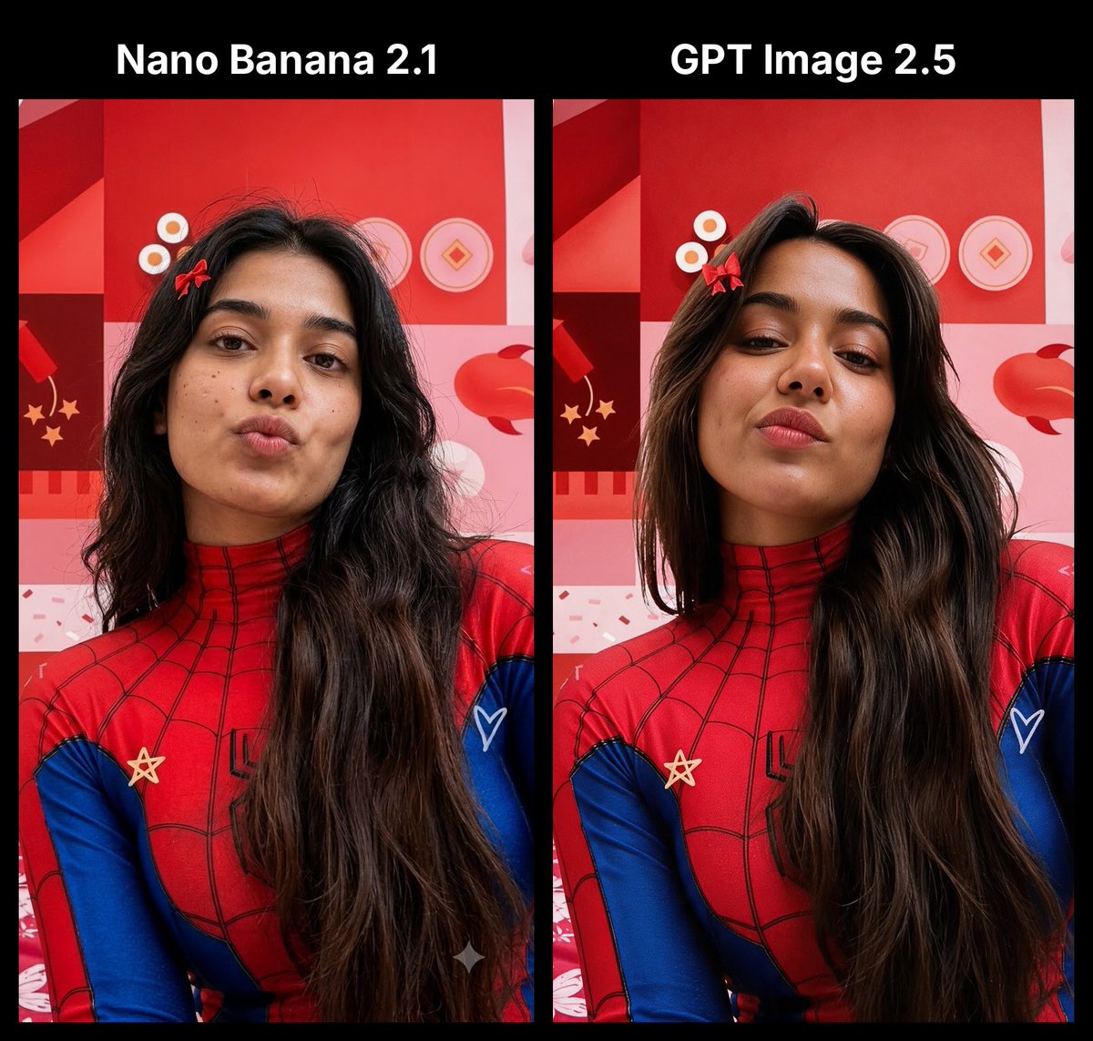 Google 刚刚发布了 nano banana 2.1 我们来测试一下 nano banana 2.1 vs GPT IMAGE 2.5 相同的提示。相同的…
