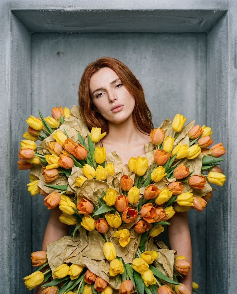 { "vibe_title_en": "Botanical Apathy", "master_prompt": "一张超现实的、高级的时尚人像,主角散发着「高级冷漠 (Haute…